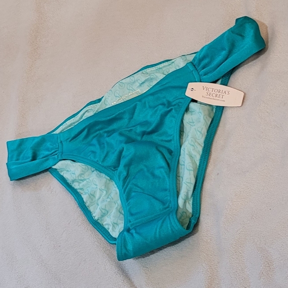 Victoria's Secret Vibrant Teal Ruched Bottom - Picture 4 of 9